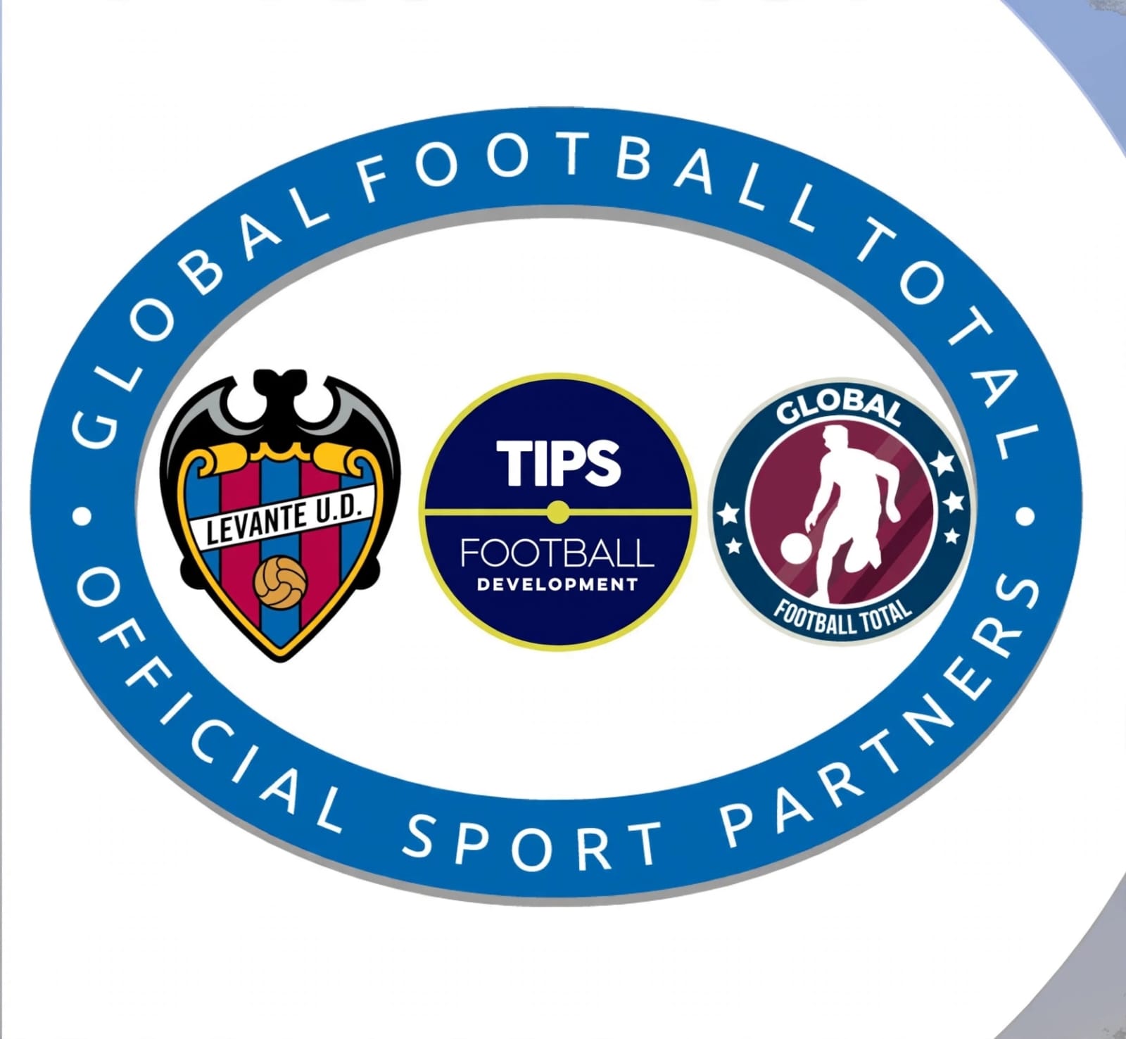 Global Football Total official sport partners: Levante UD, TIPS Football Development and Global Football Total